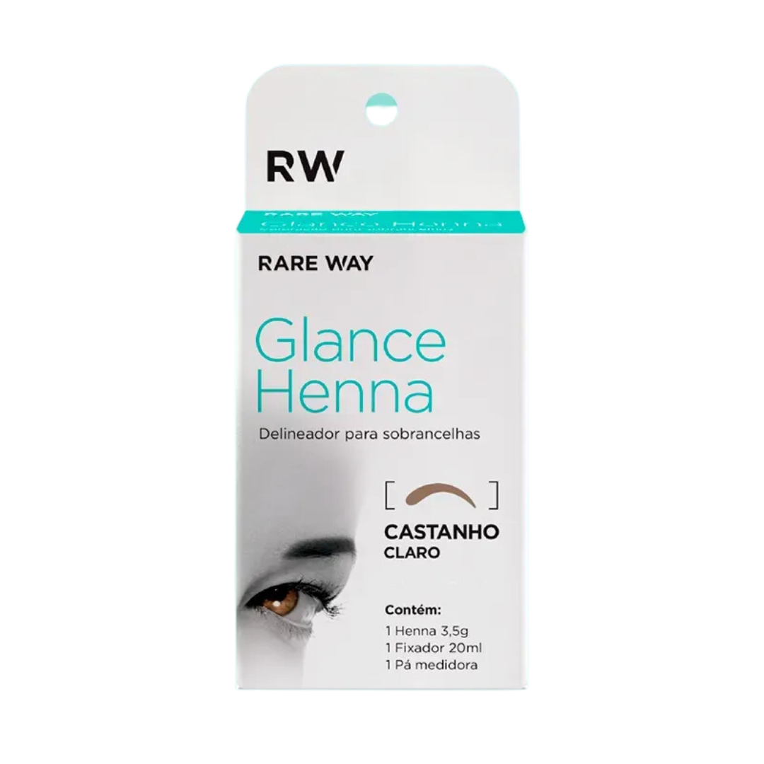 Rare Way Glance Henna Delineador para Sobrancelhas: Castanho Claro (3,5g)